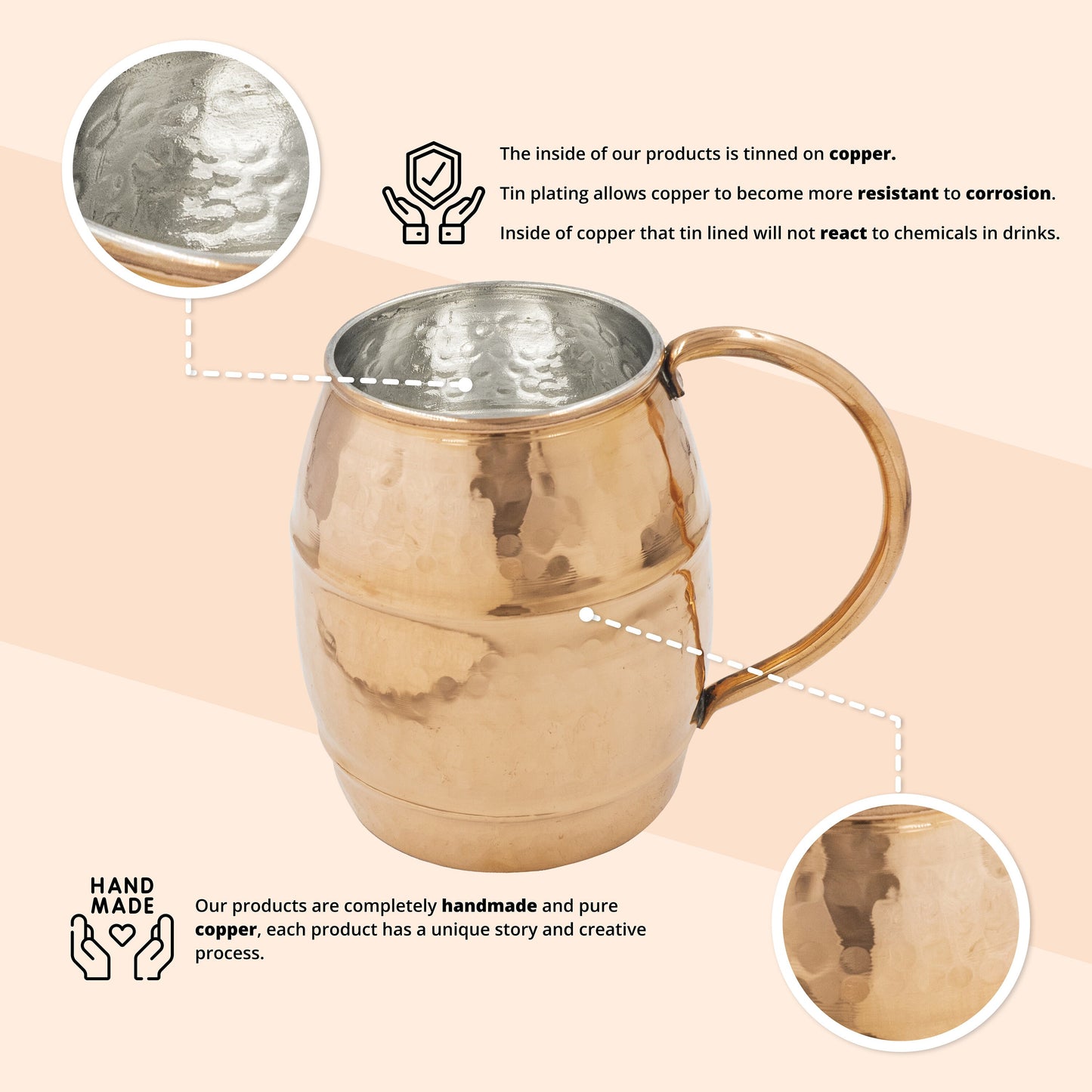 Copper Barrel Mug