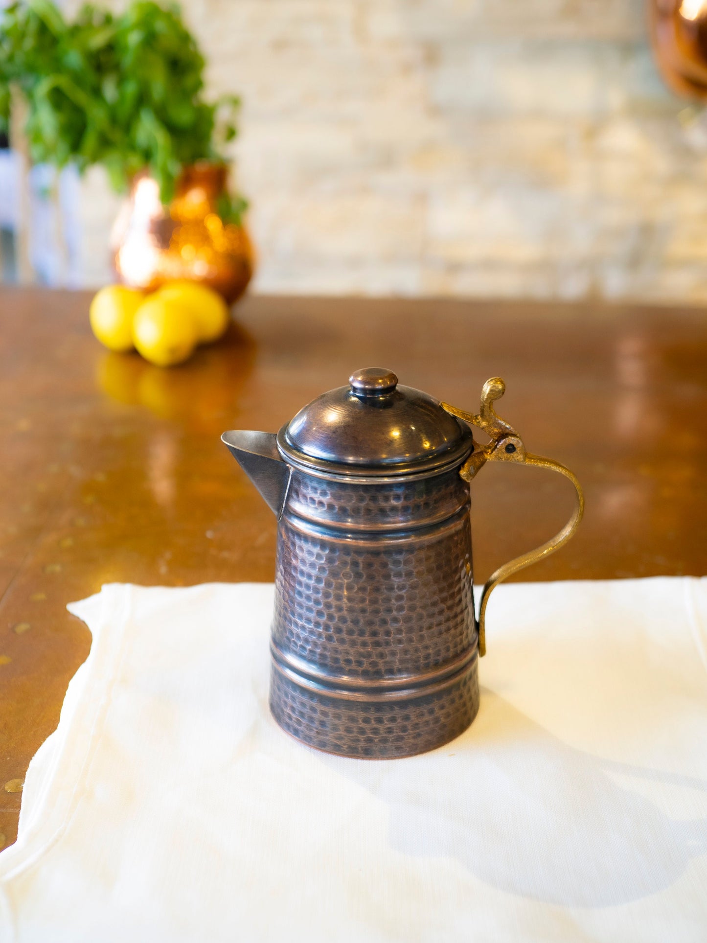 Handmade Copper Pitcher Water Jug, Copper Milk Pitcher, Vintage Copper Pot, Solid Copper Pitcher, Handcrafted Jug Pitcher Antique Copper