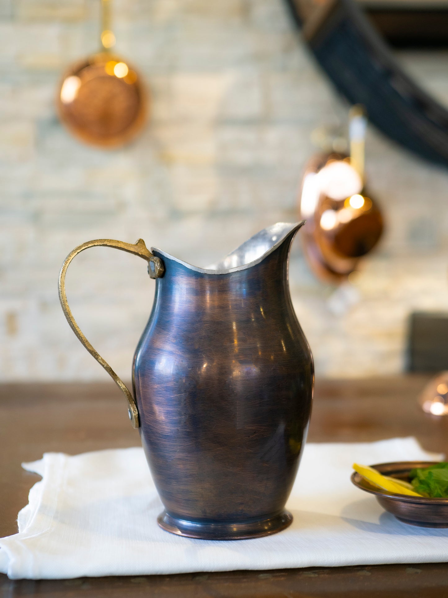 Handmade Copper Pot, Copper Pitcher, 1.5 Liters Pitcher, Vintage Copper Pitcher, Unique Copper Pot, Copper Kitchen Decor