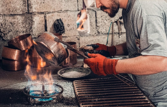 What is tin, and why is it used in copper products?