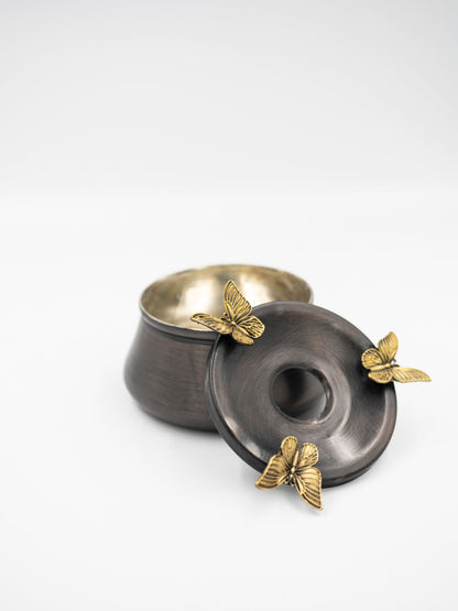Copper Ashtray, Butterfly Detailed