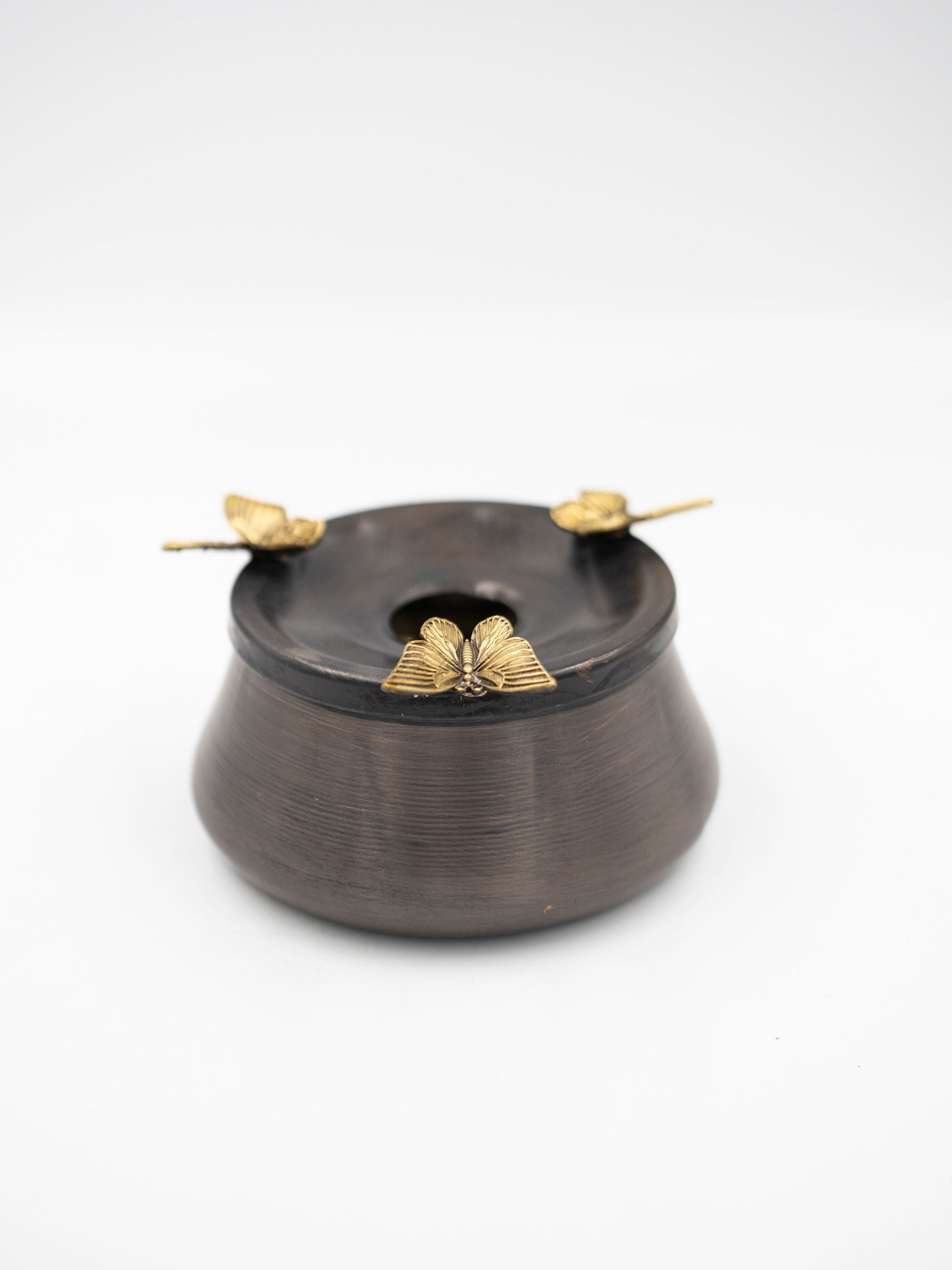 Copper Ashtray, Butterfly Detailed