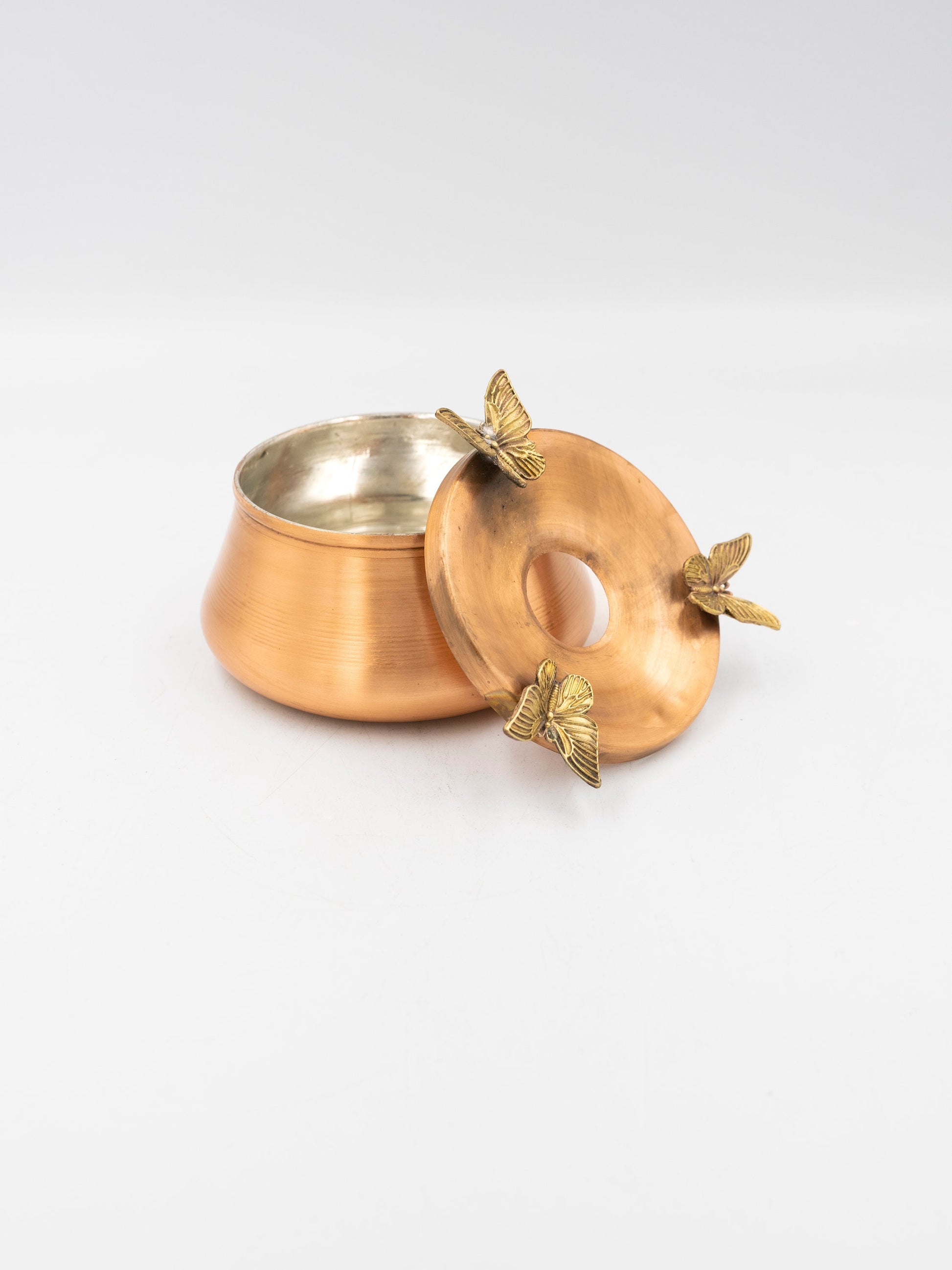 Copper Ashtray, Butterfly Detailed