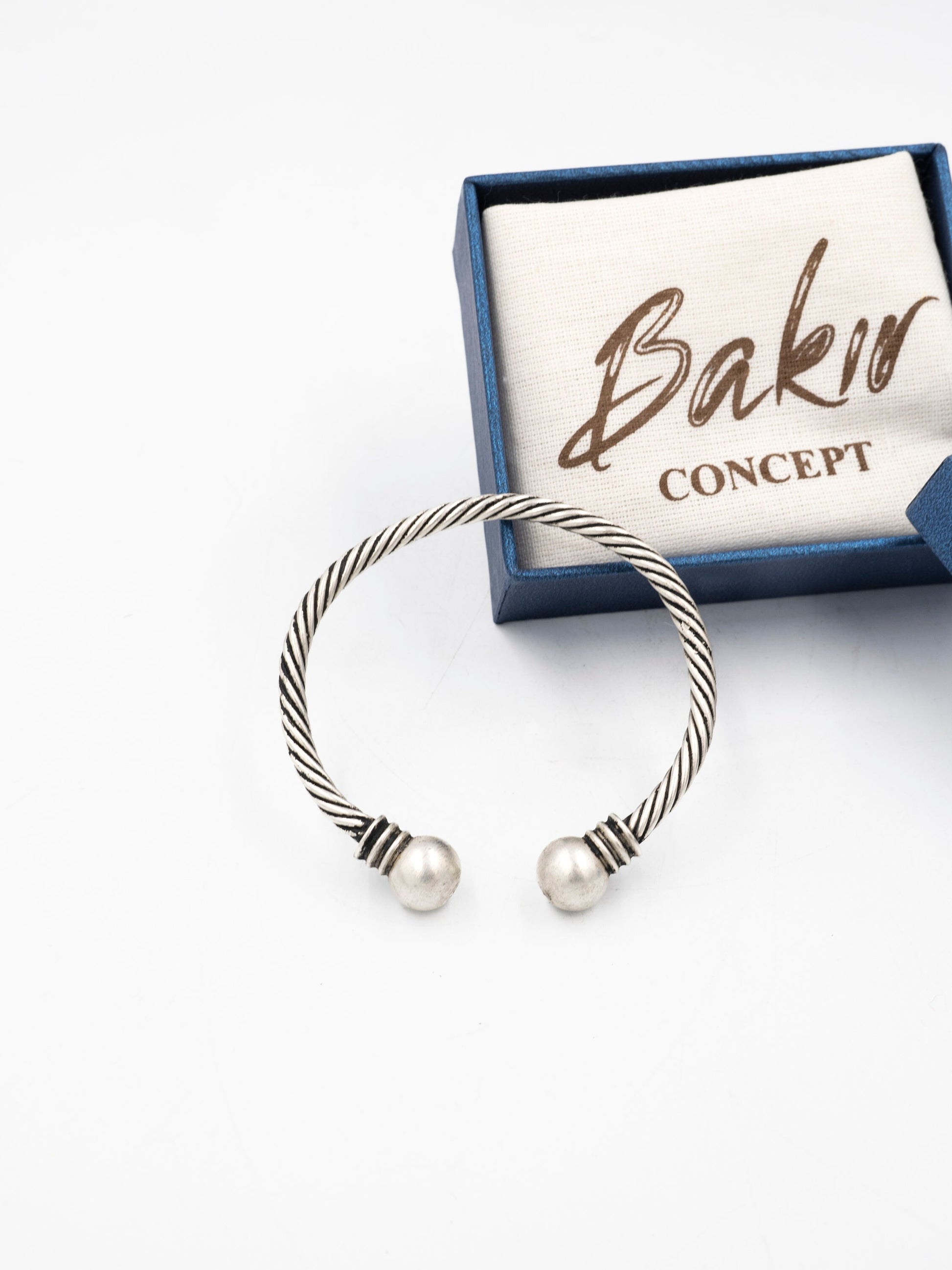 Copper Bracelet, Silver Plated Copper