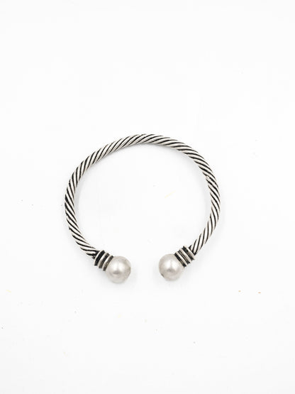 Copper Bracelet, Silver Plated Copper