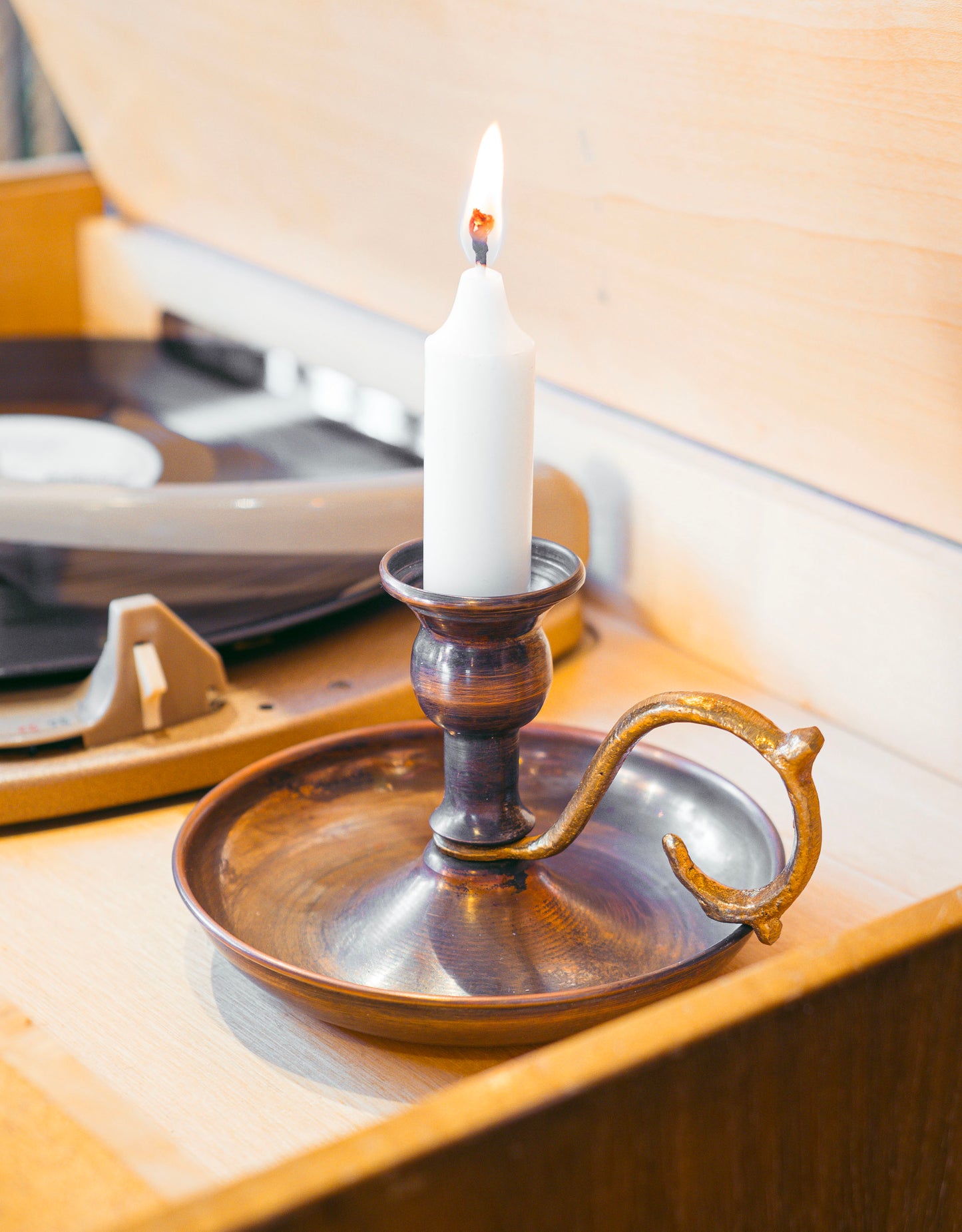 Copper Candle Holder