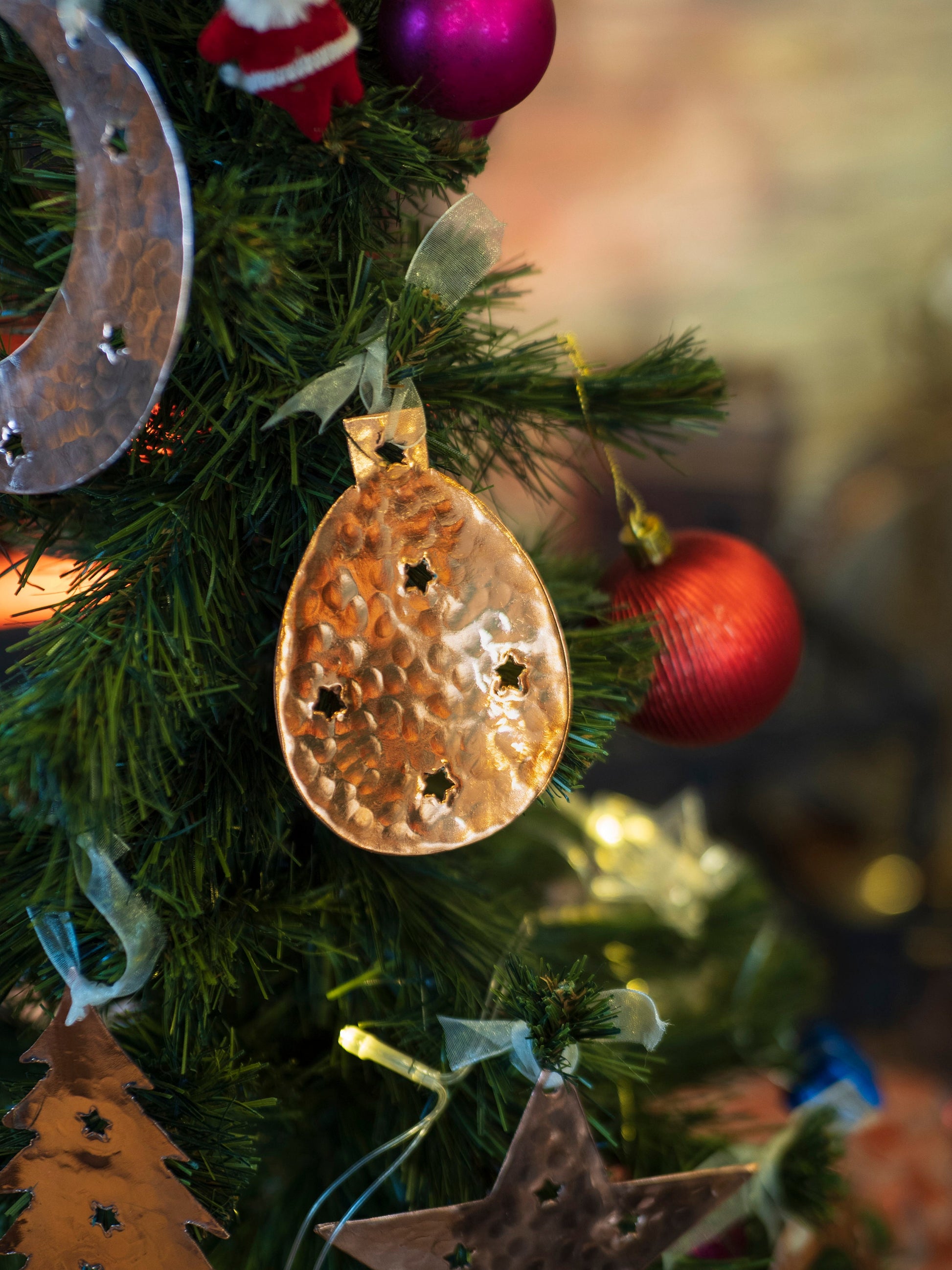 Copper Christmas Ornament
