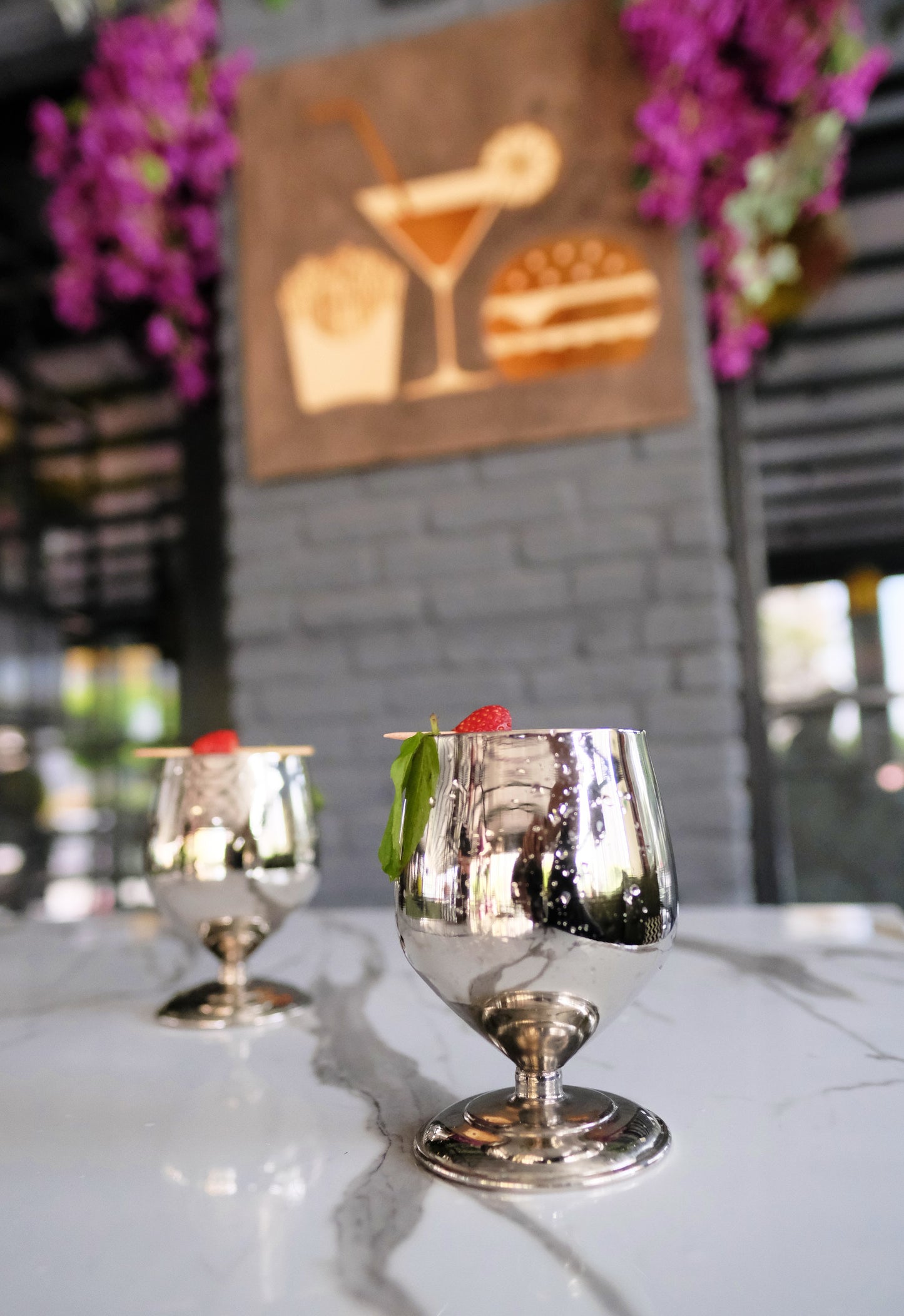 Copper Cocktail Glass, Wine glass