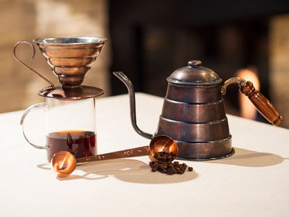 Copper Filter Coffee Set