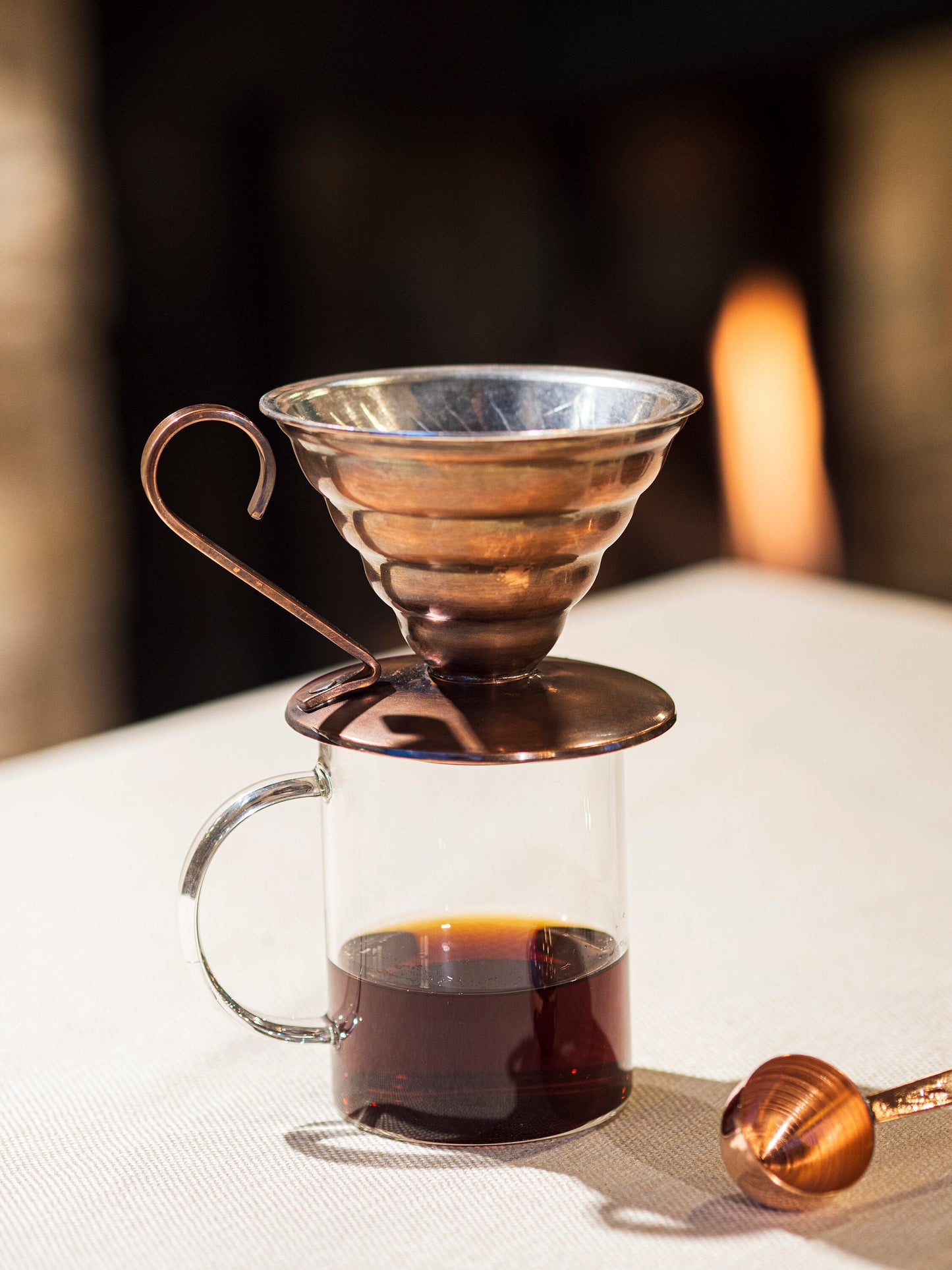 Copper Filter Coffee Set