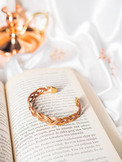 Copper Knitting Bracelet
