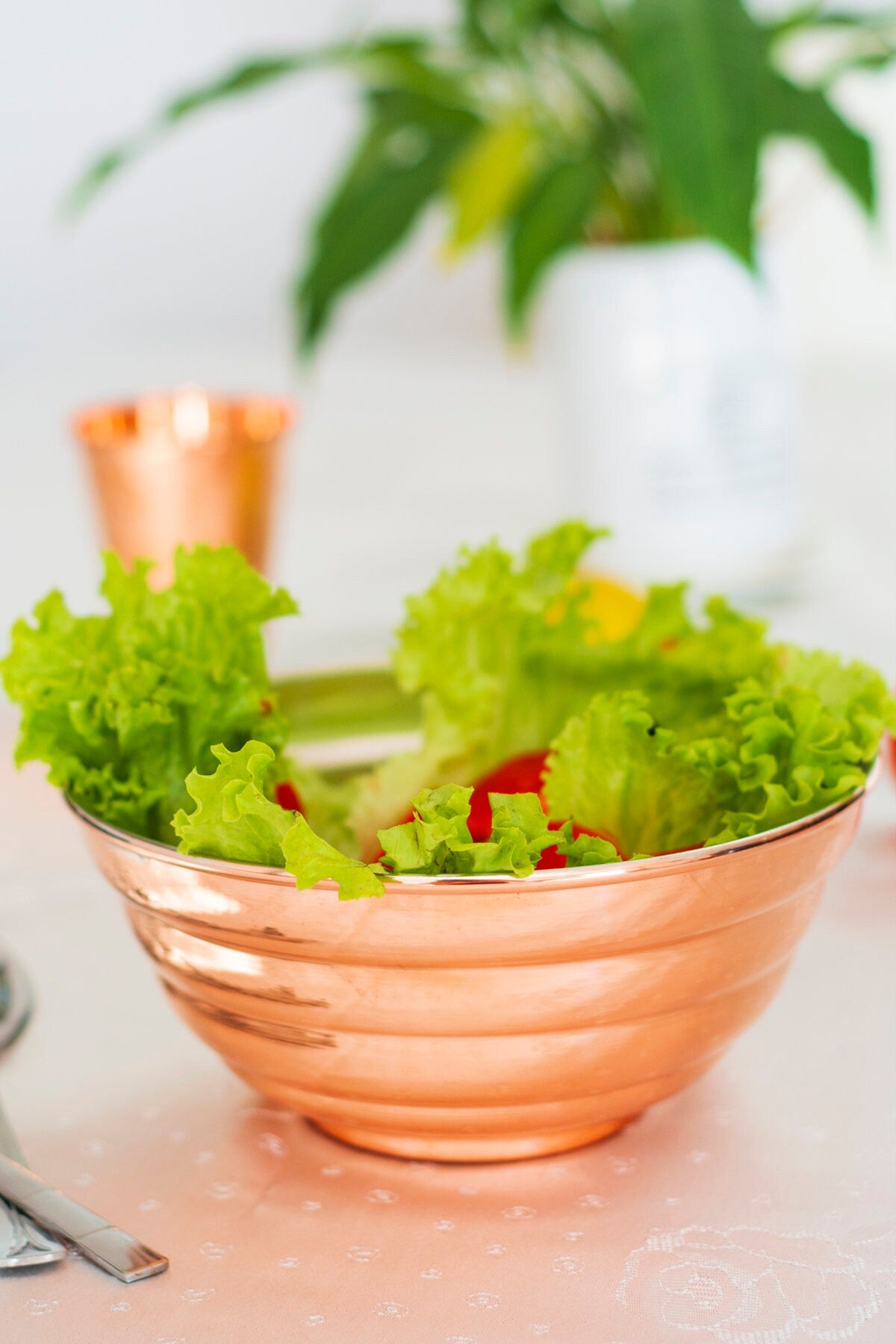 Copper Salad Bowl