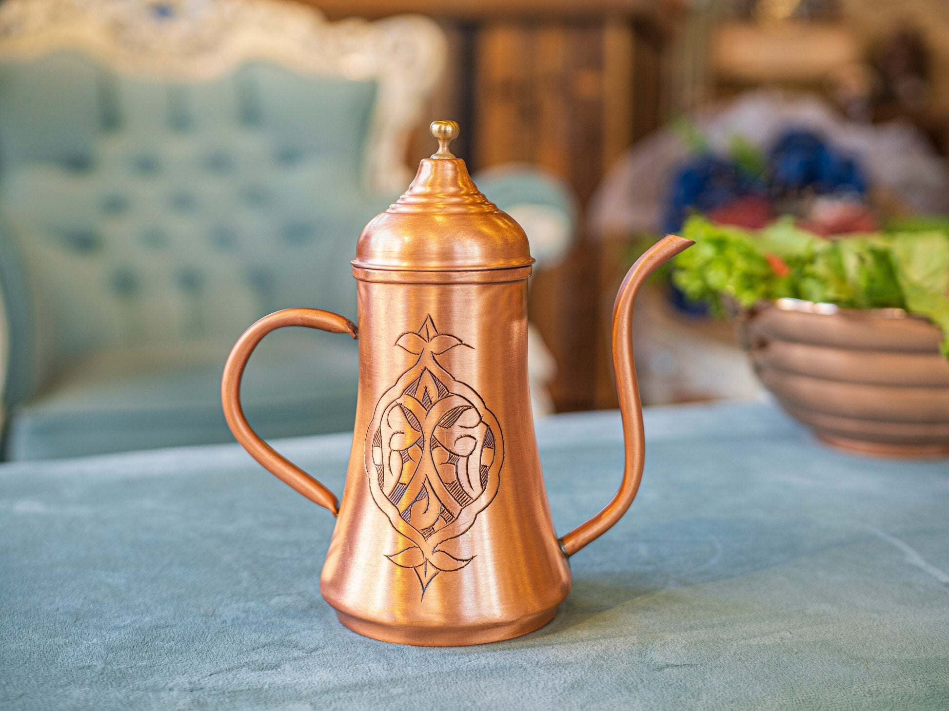 Engraved Copper Oil Dispenser
