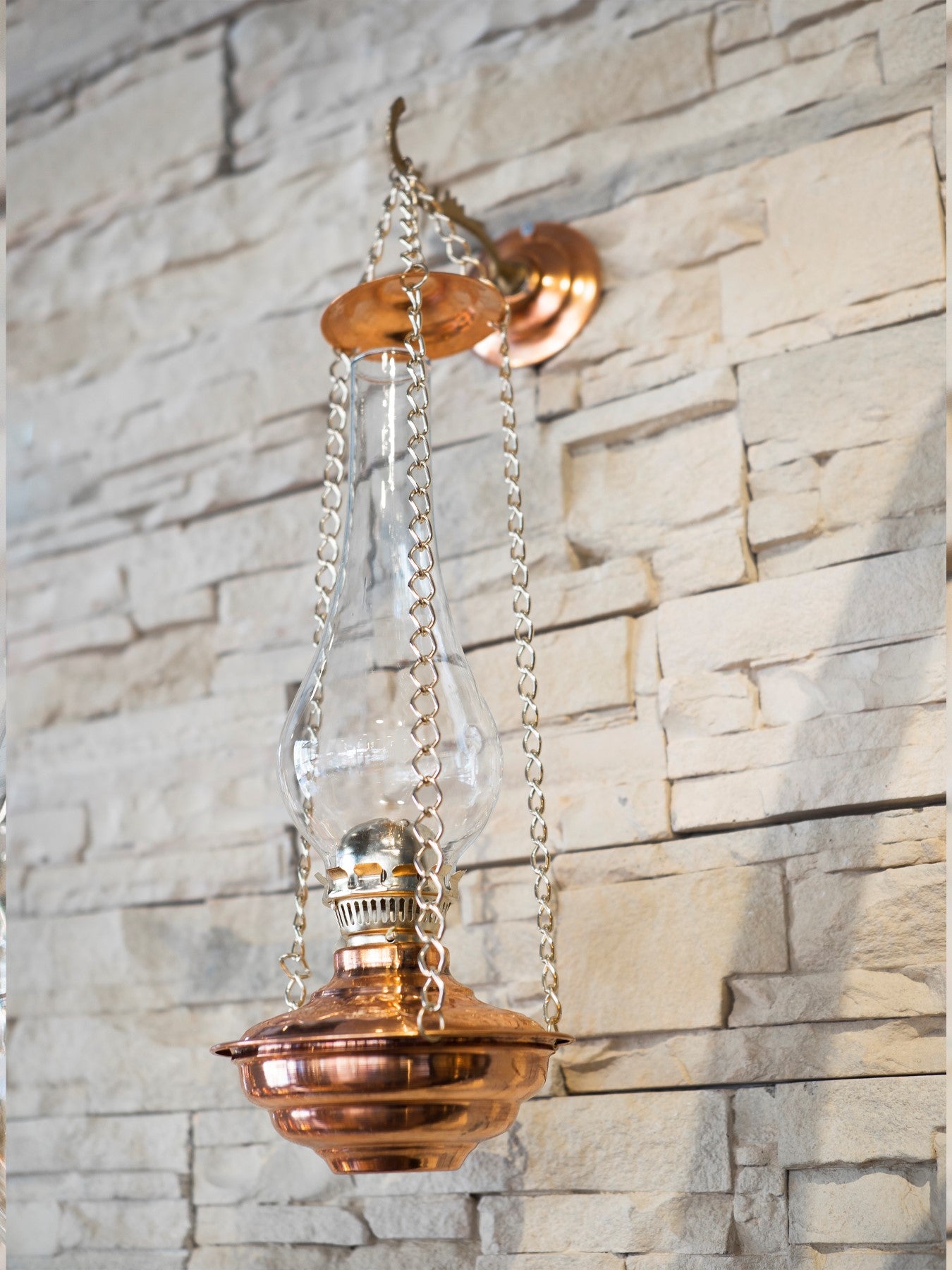 Hanging Copper Oil Lamp