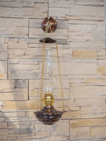 Hanging Copper Oil Lamp