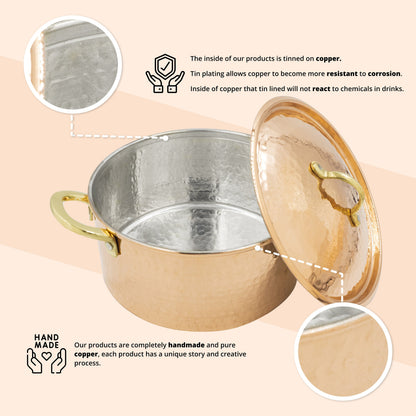 Modern Style Copper Pot