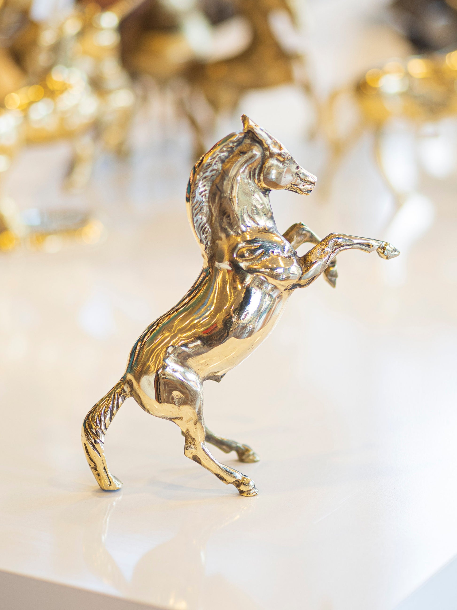 Solid Brass Horse Statues
