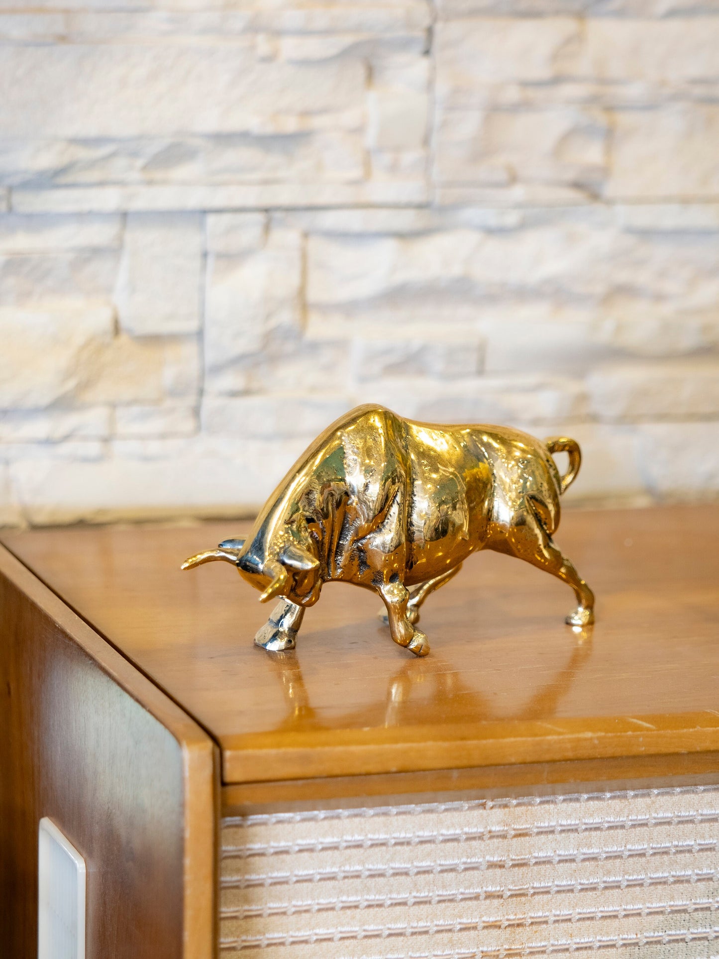 Solid Brass Spanish Bull Figurine
