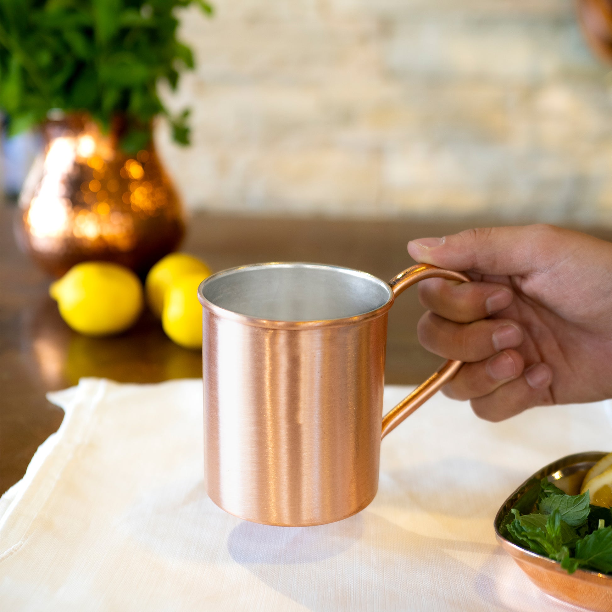 Handmade Real Copper Mug, 4 Color Options