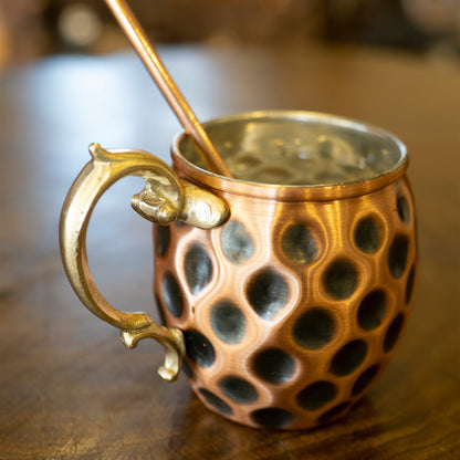 Handmade Copper Moscow Mule Mug, Hammered Copper Mug, Copper Cocktail Mug, Handmade Copper Mug, Solid Copper Mug