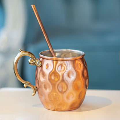 Handmade Copper Moscow Mule Mug, Hammered Copper Mug, Copper Cocktail Mug, Handmade Copper Mug, Solid Copper Mug