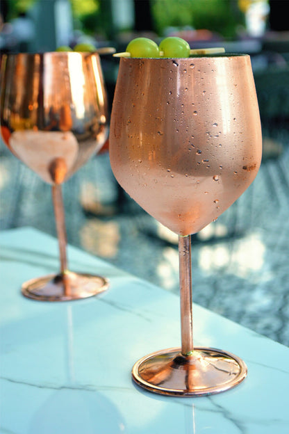 Copper Wine Glass,  Copper Wine Tumbler, Copper Glass, Handmade Copper Glass, Copper Gift