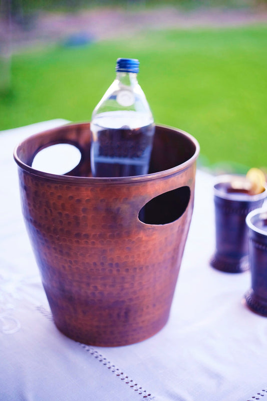 Copper Ice Bucket, Beverage Tub, Copper Beverage Tub, Copper Bar Decor, Copper Kitchen Decor, Copper Wine Bucket, Ice Bucket, Copper Barware