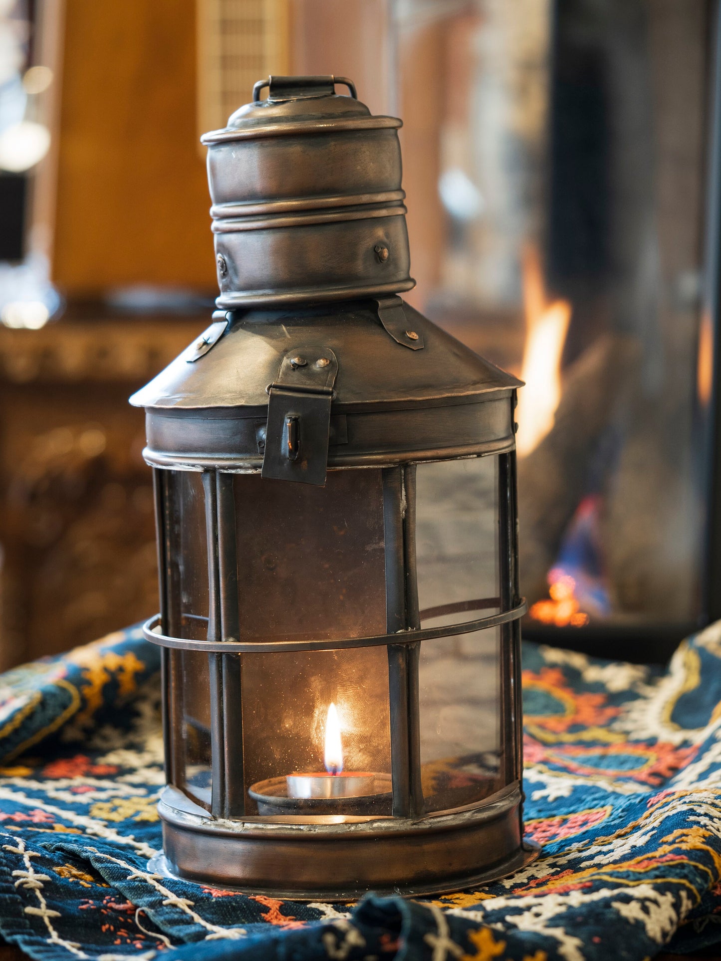 Handmade Vintange Style Copper Lantern, 2 Color Options