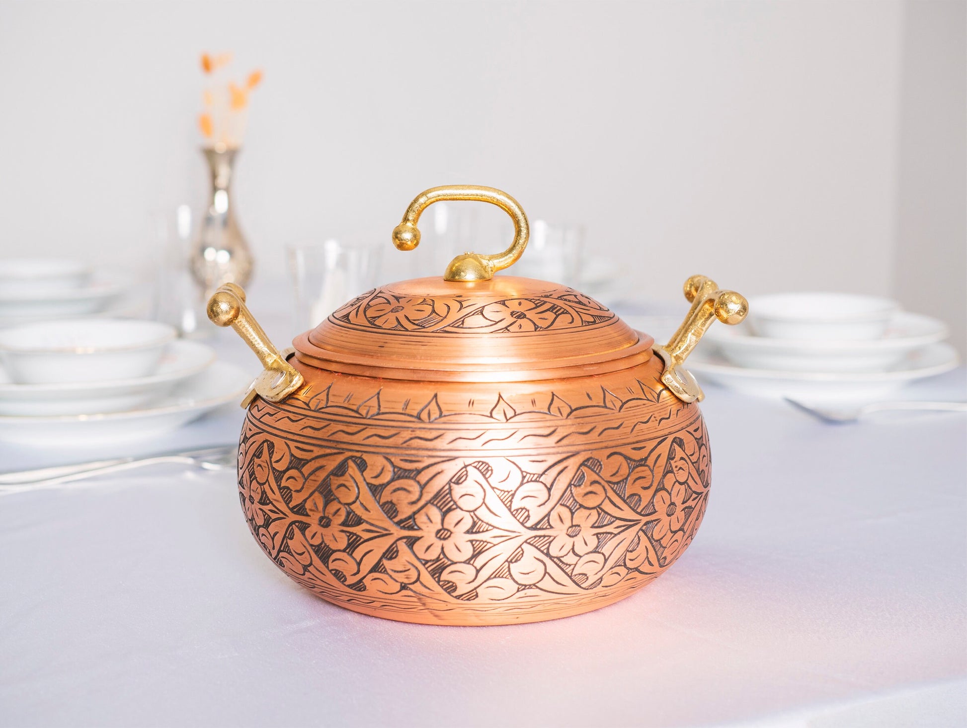 Handmade Copper Cooking Pot, Copper Pot, Cookware, Vintage Copper, Copper Cookware, Solid Copper, 3 Liters
