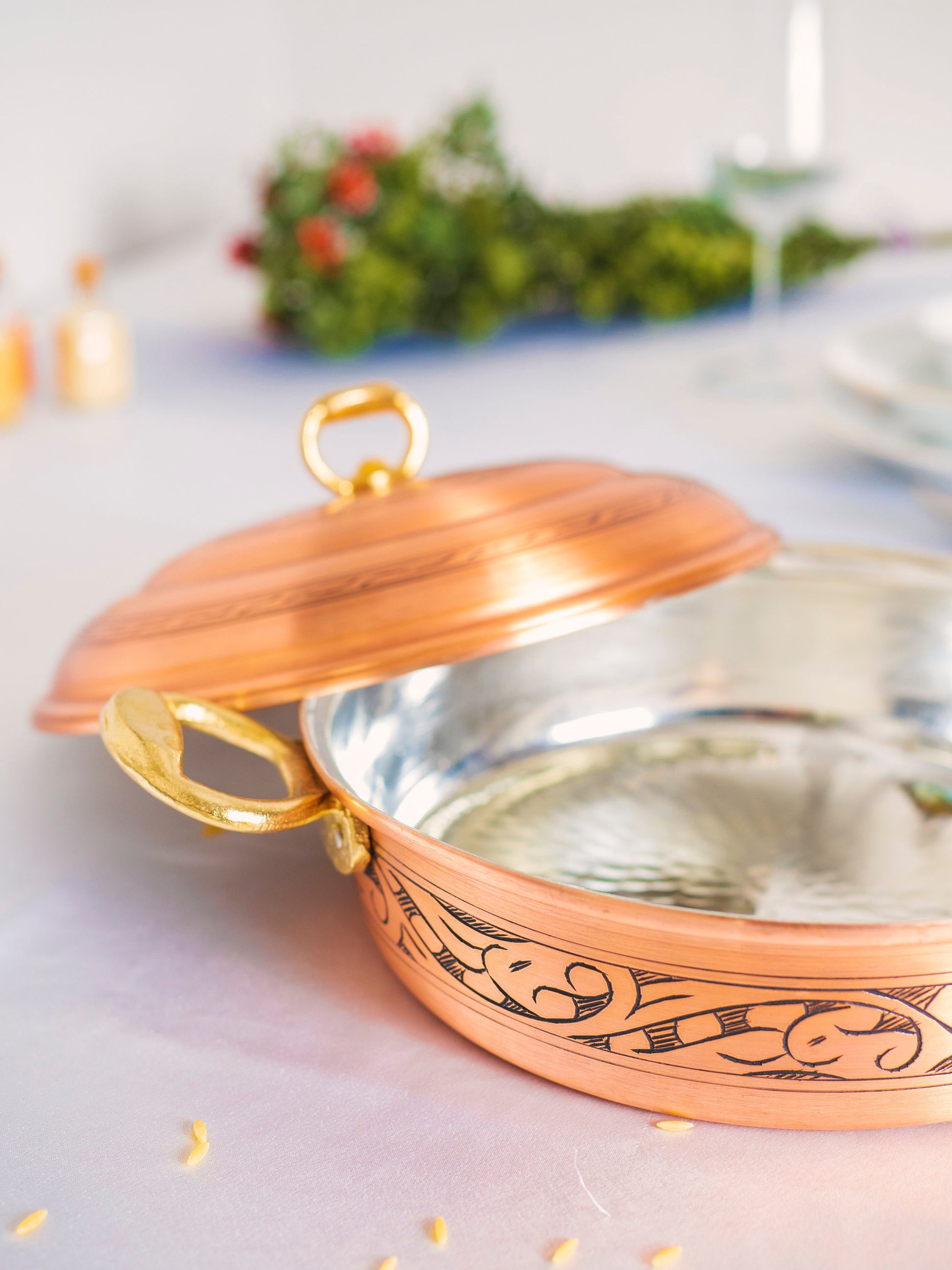 The Secret of Making Delicious and Healthy Meals with Handmade Engraved Copper Pots, 4Different Size Options, Gift For Mom, Gift for Grandma