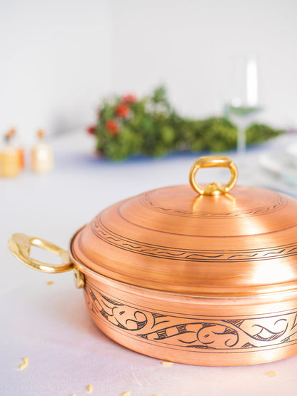 The Secret of Making Delicious and Healthy Meals with Handmade Engraved Copper Pots, 4Different Size Options, Gift For Mom, Gift for Grandma