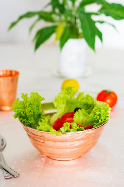 Copper Salad Bowl, Salad Bowl, Pure Copper Handmade Salad Bowl, Copper Bowl