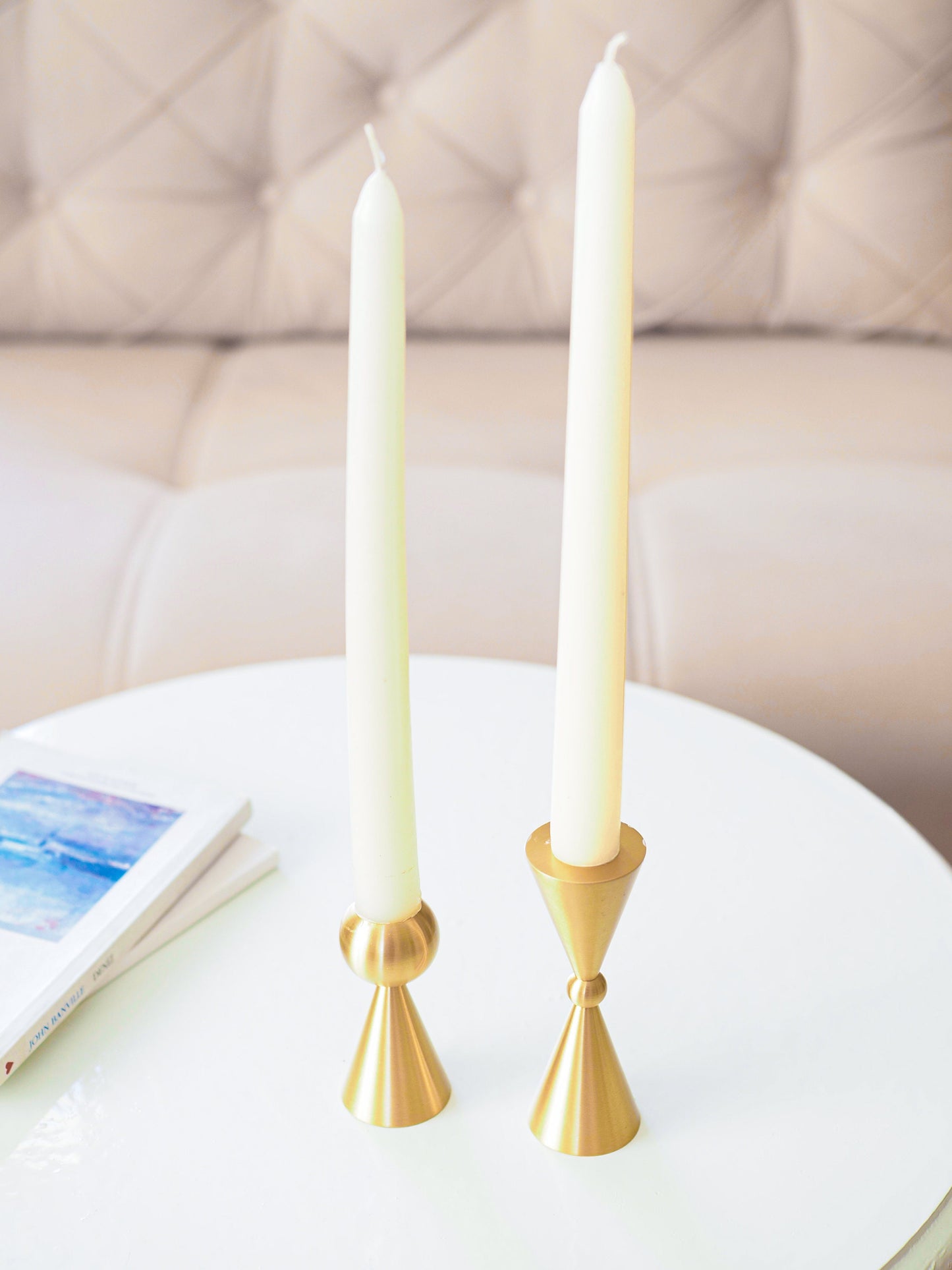 Handmade Brass Candlestick Holders Set of 2