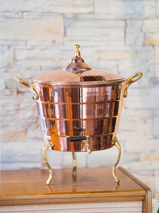 Copper Dispenser, Hanmade Copper Dispenser, %100 Handmade Copper Carboy