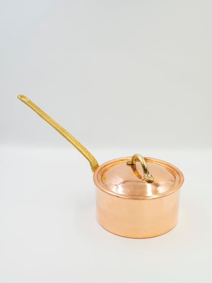 Handmade Copper Saucepan, Copper Pan with Lid, Cookware, Modern Copper, Copper Cookware