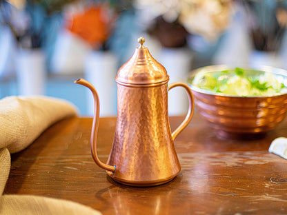 Hammered Copper Oil Bottle,  Pure Copper Oil Cruet, Handmade Copper Oil Dispenser