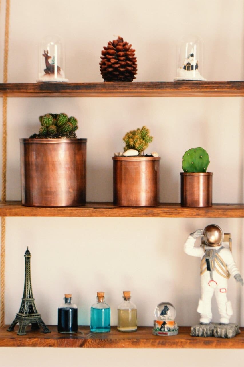 Handmade Copper Planters Set of 3 , 2 Color