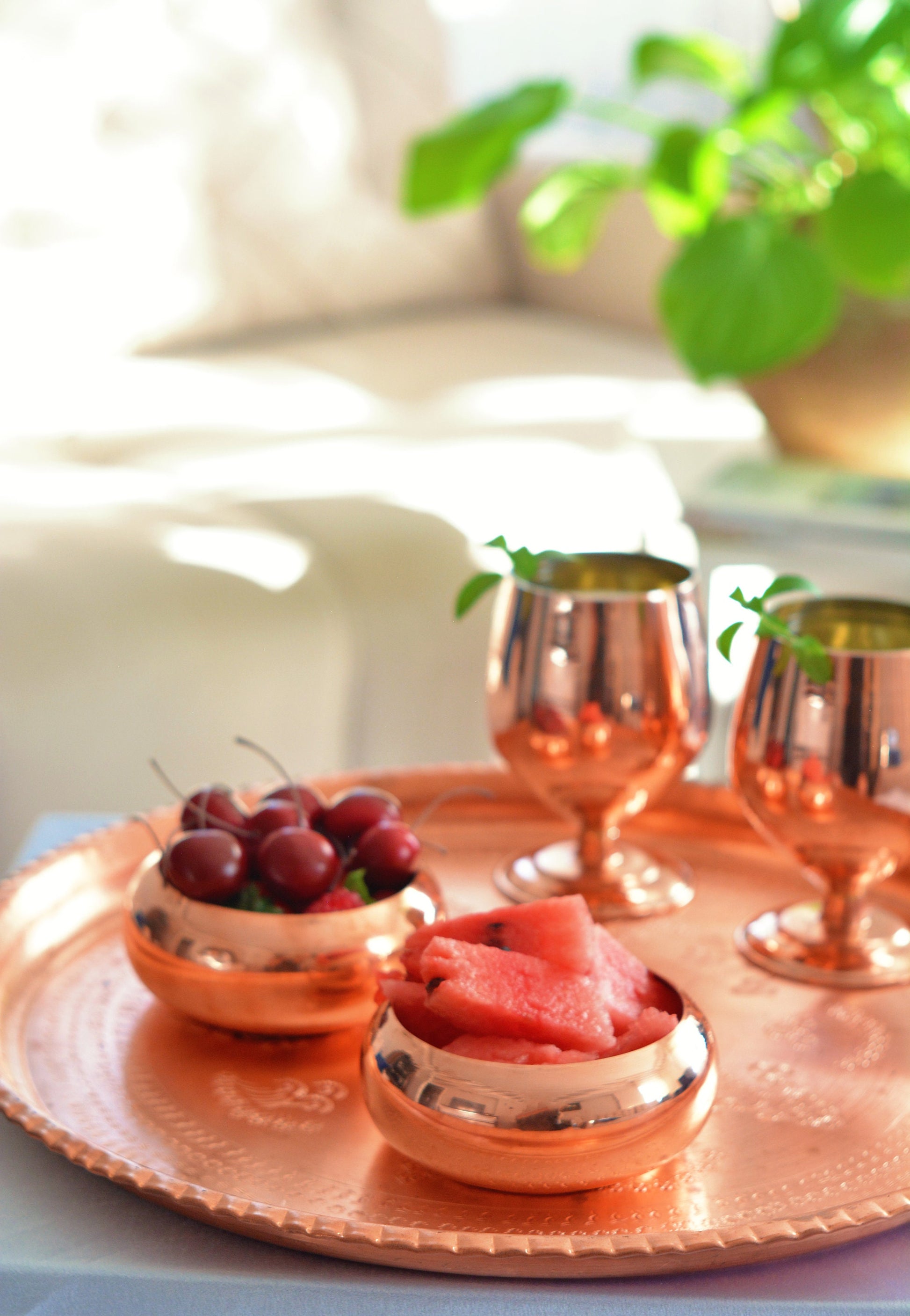 Pure Copper Bowl, Handmade Copper Bowl, Serving Bowl, Nuts Plate, Appetizer Plate