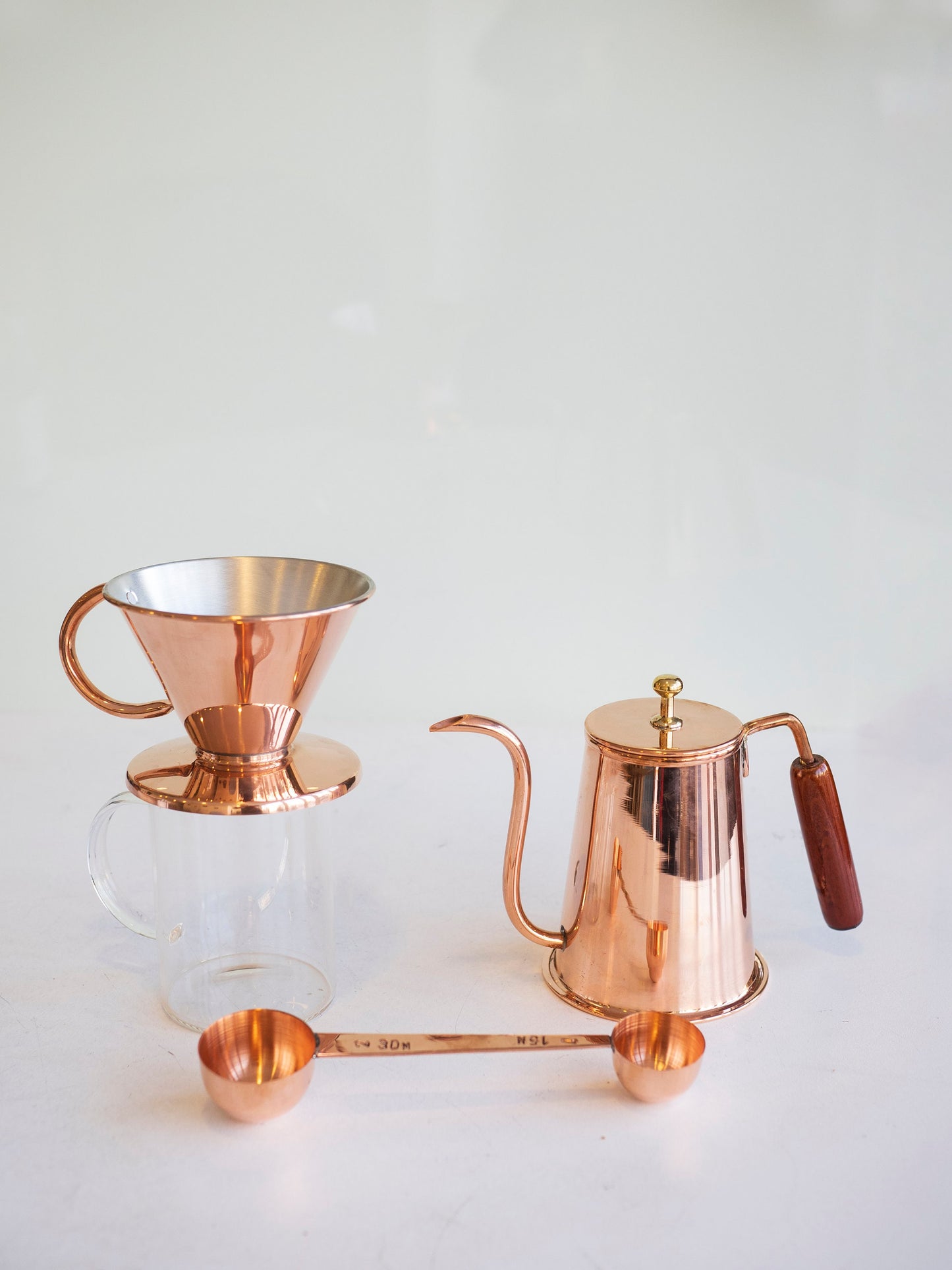 Copper Filter Coffee Set, Coffee Set, Handmade Coffee Set, Copper Pot, Dripper, Coffee Scoop