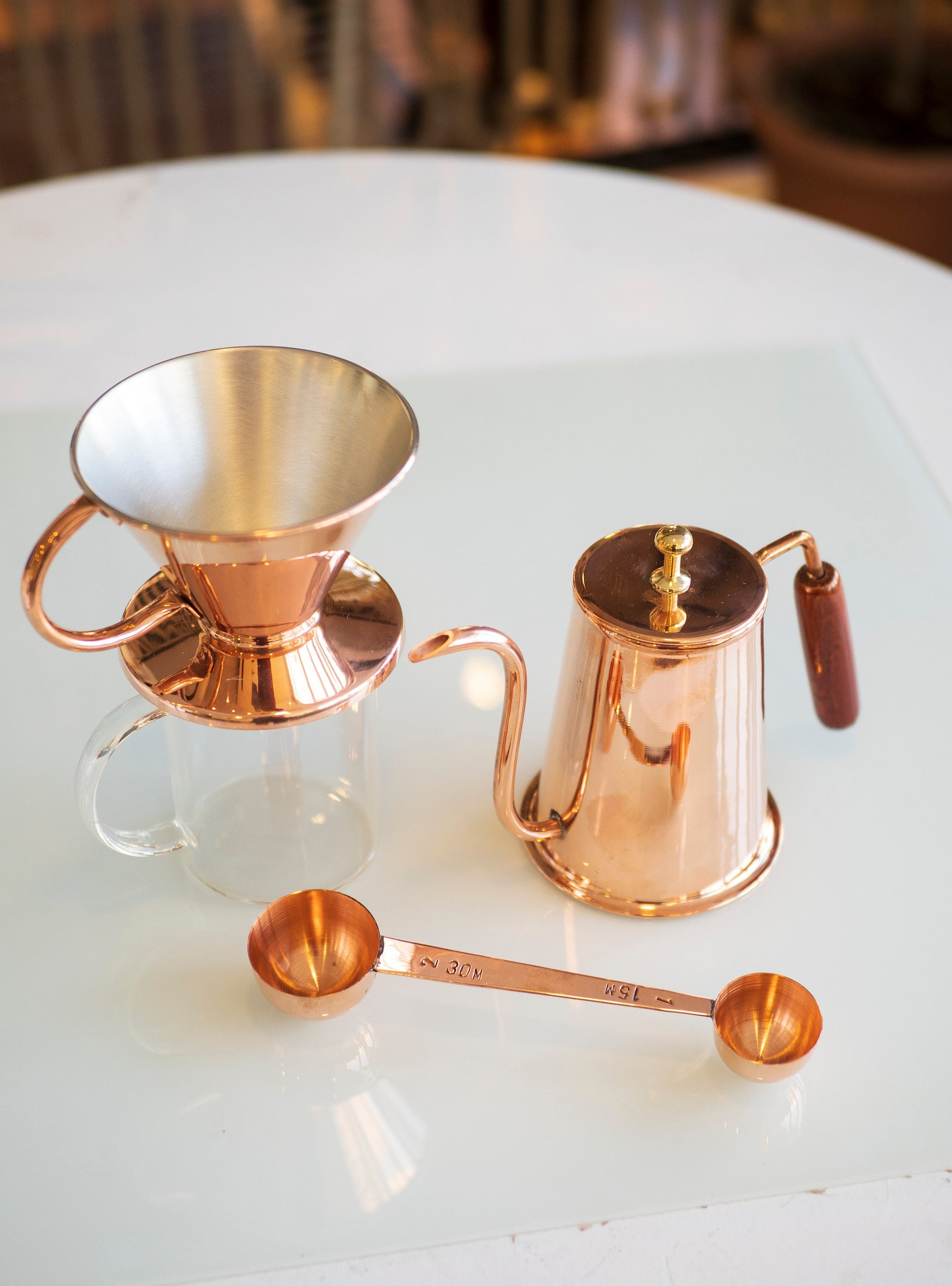 Copper Filter Coffee Set, Coffee Set, Handmade Coffee Set, Copper Pot, Dripper, Coffee Scoop