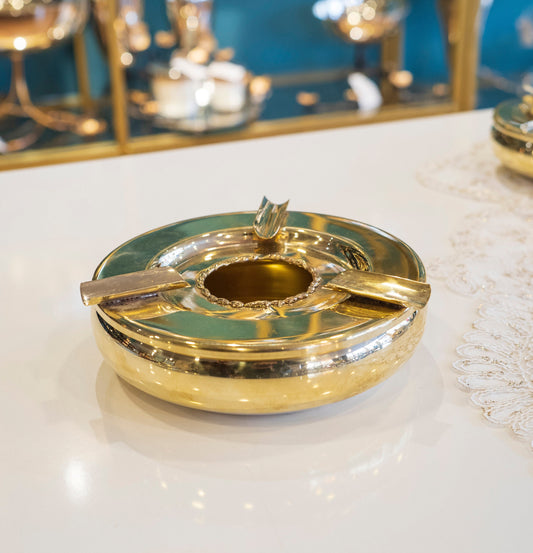 Decorative Brass Ashtray, 3 Size Options