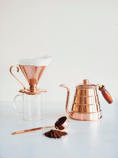 Handmade Copper Coffee Spoon, Double Sided, and Single sided Options