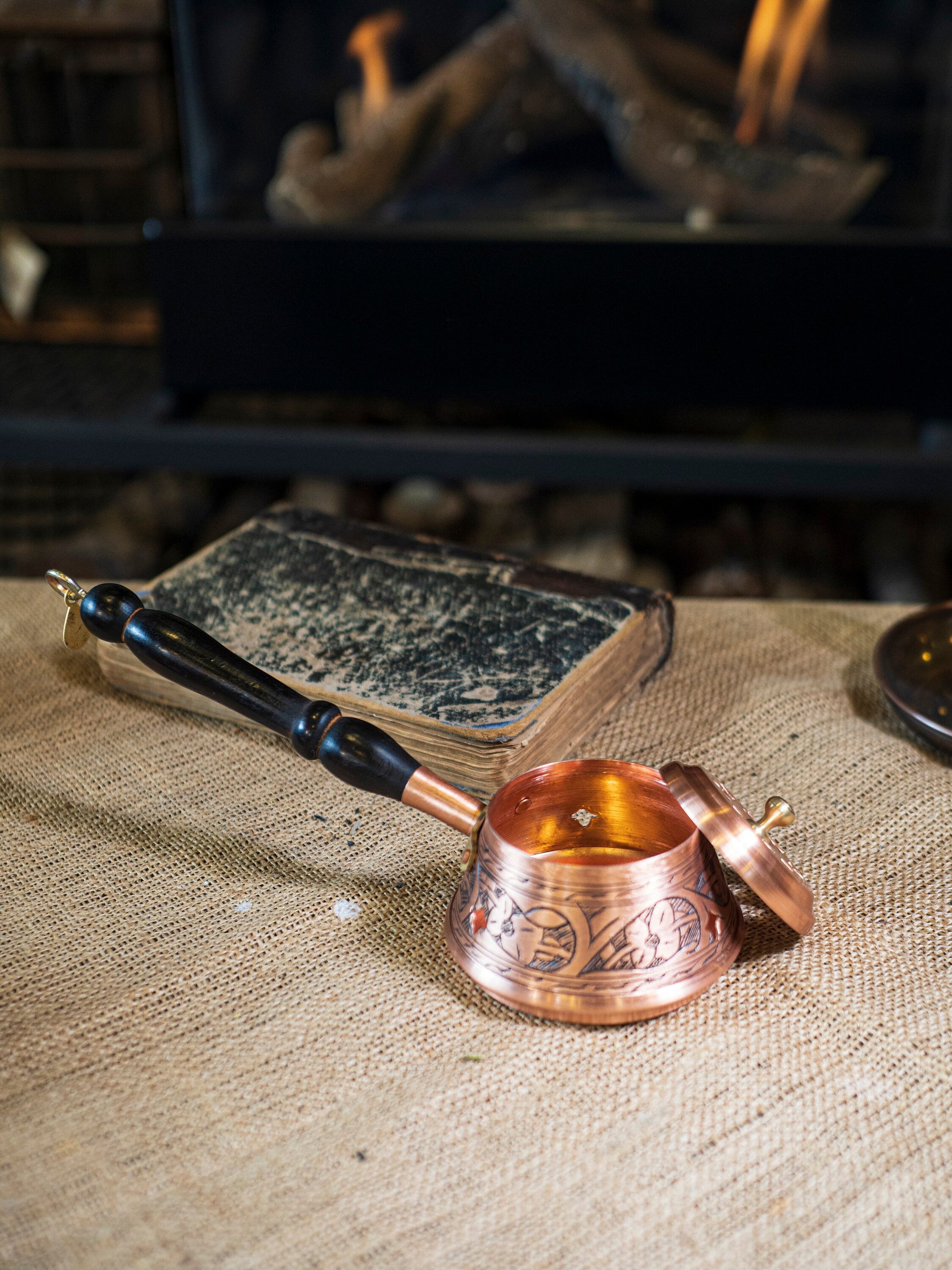 Handmade Copper Censer, Engraved Copper Censer, Copper Incense Burner, Vintage Censer, Handmade Copper Gift,