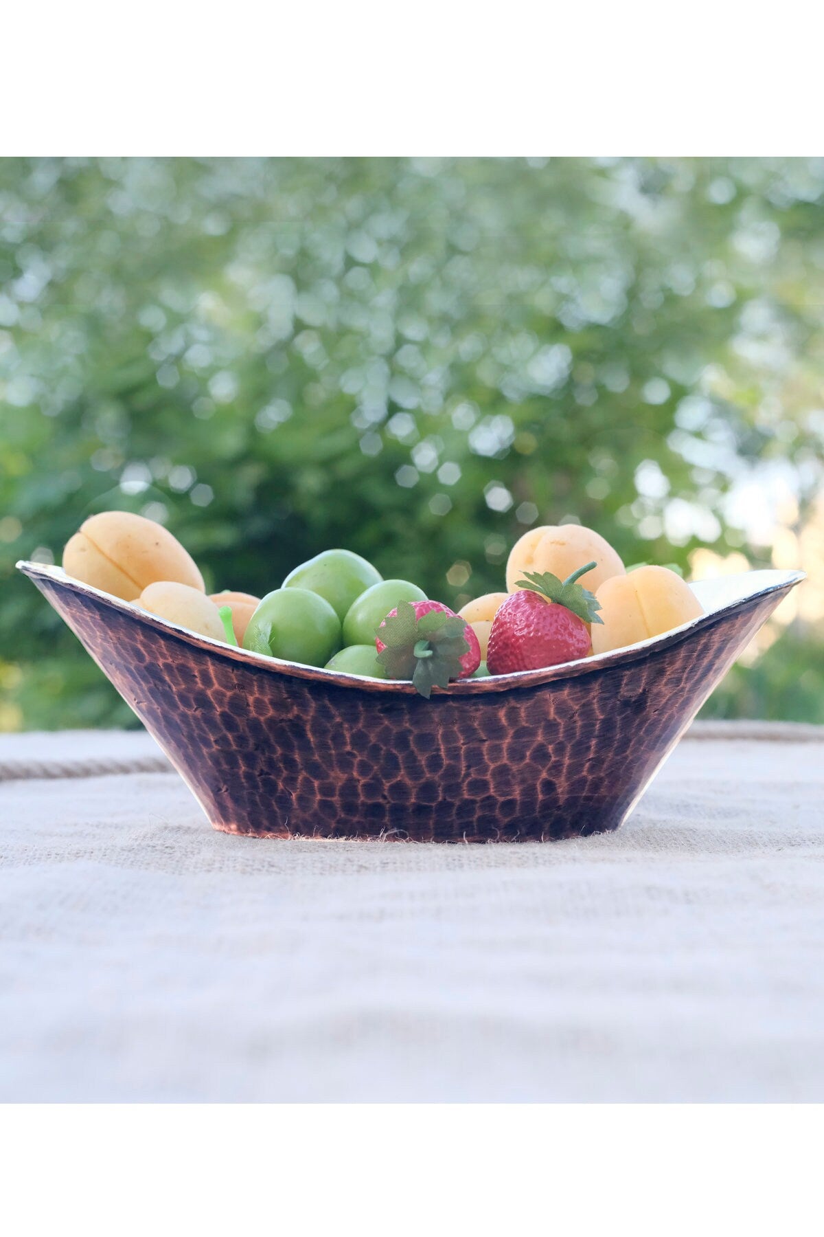 Handmade Copper Fruit Bowl, Copper Fruit Plate, Hammered Copper, Serving Plate for all Food, Copper ce Bucket