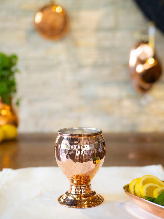 Copper Wine Glass,  Copper Wine Tumbler, Copper Glass, Handmade Copper Glass, Copper Gift