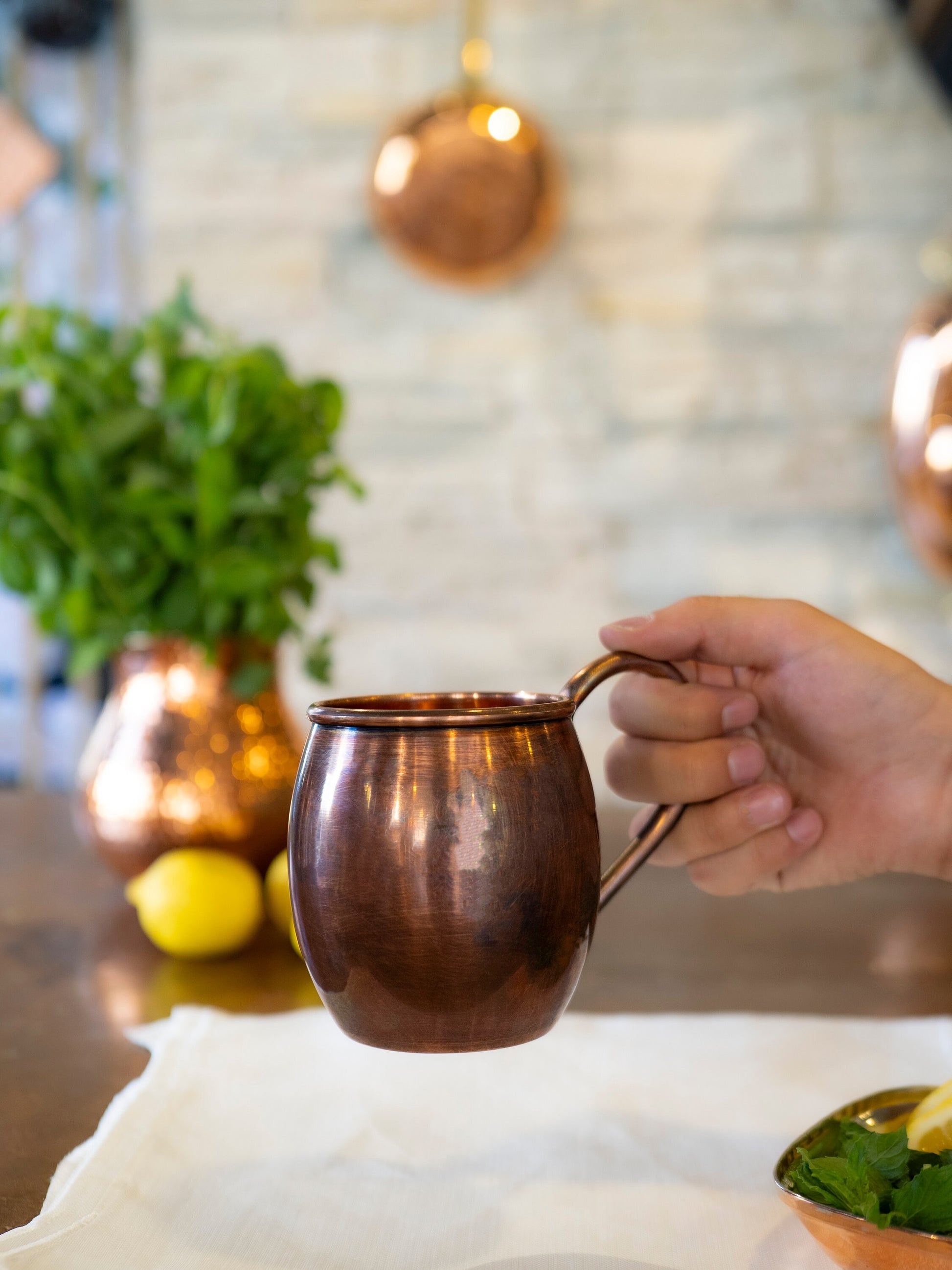 Handmade %100 Copper Moscow Mule Mug, Hammered Copper Mug, Copper Cocktail Mug, Handmade Copper Mug, Vintage Style Copper Mug