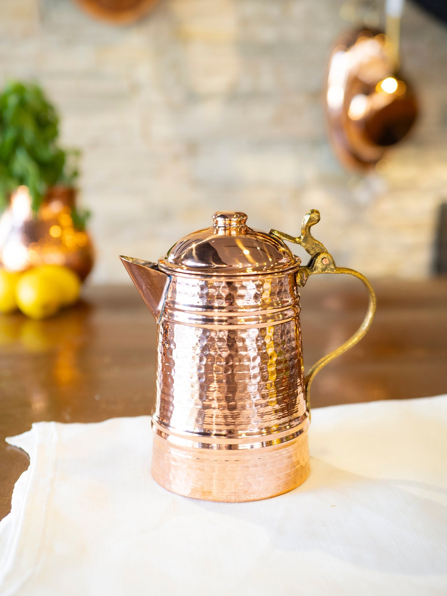 Handmade Copper Pitcher Water Jug, Copper Milk Pitcher, Vintage Copper Pot, Solid Copper Pitcher, Handcrafted Jug Pitcher Antique Copper