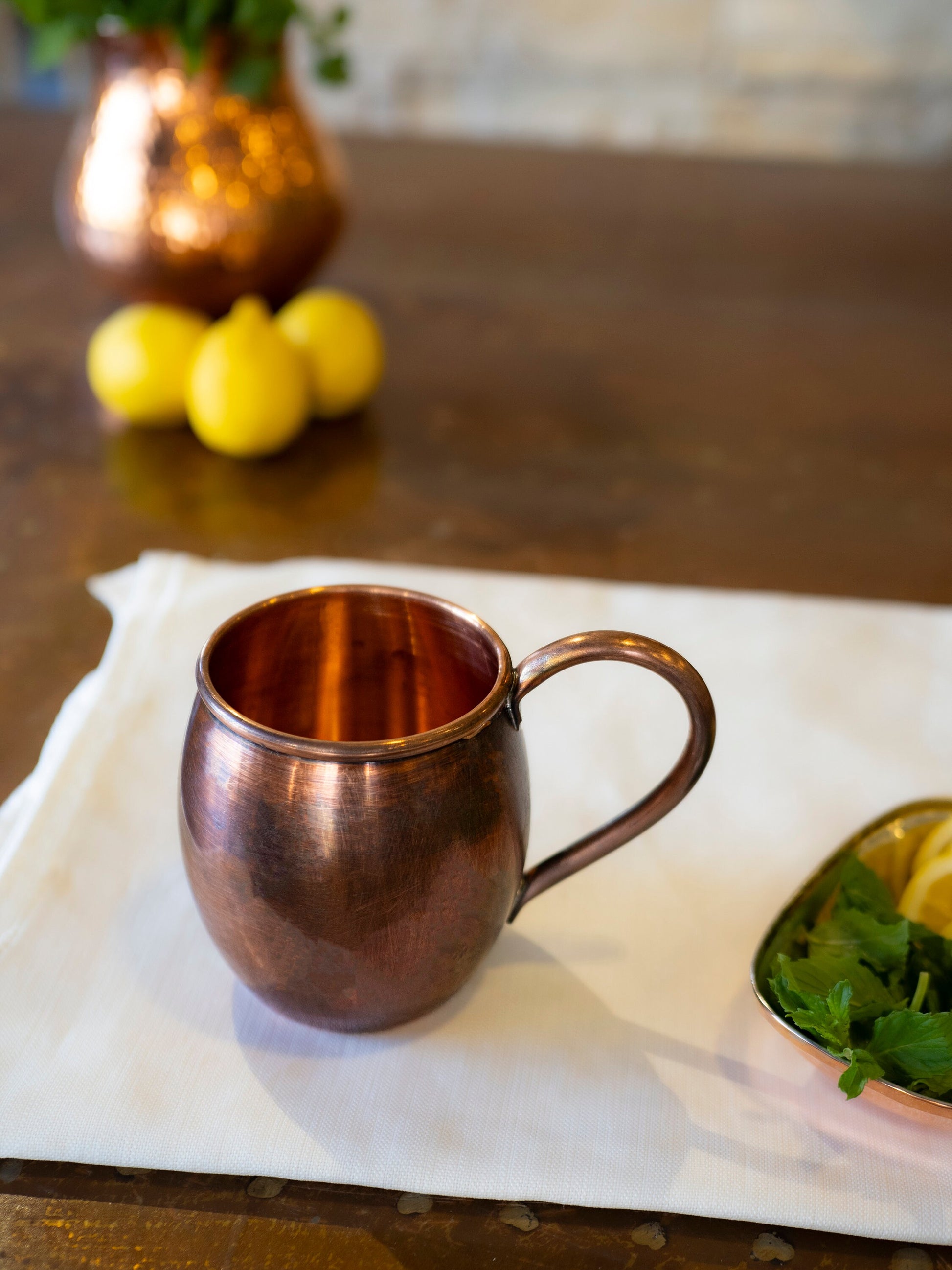 Handmade %100 Copper Moscow Mule Mug, Hammered Copper Mug, Copper Cocktail Mug, Handmade Copper Mug, Vintage Style Copper Mug