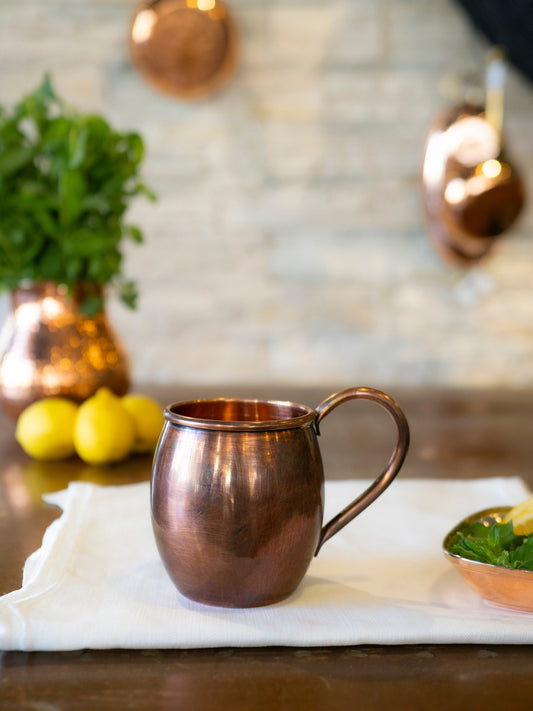 Handmade %100 Copper Moscow Mule Mug, Hammered Copper Mug, Copper Cocktail Mug, Handmade Copper Mug, Vintage Style Copper Mug