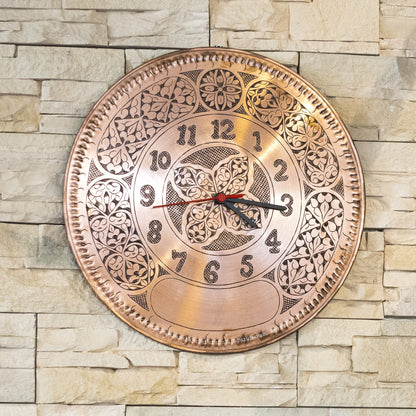 Copper Clock, Elegant Handcrafted Copper Clock, 3 Color Options